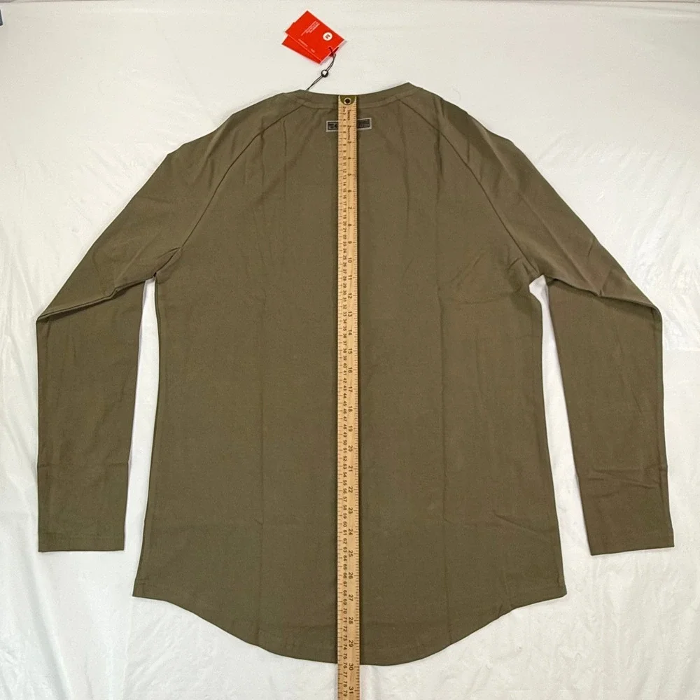 YoungLA 410 Mens Long Sleeve Shirt Olive Green Medium NWT - Picture 5 of 8